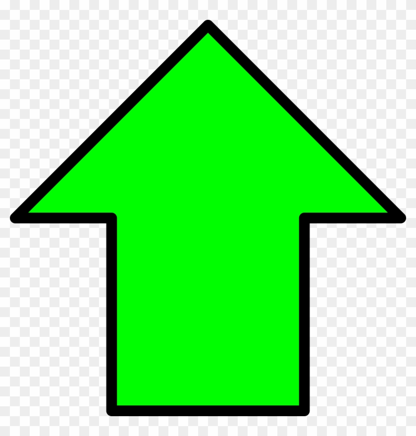 Up Arrow Clip Art - Green Up Arrow #252108