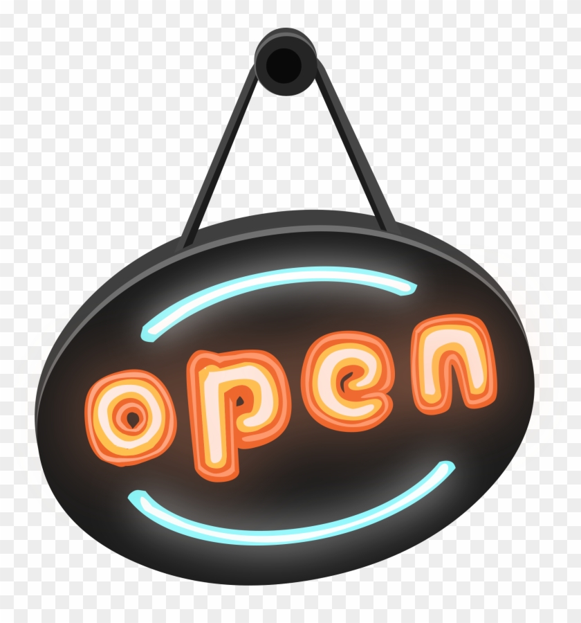 'open' Sign From Glitch - Open Sign Clipart #252186