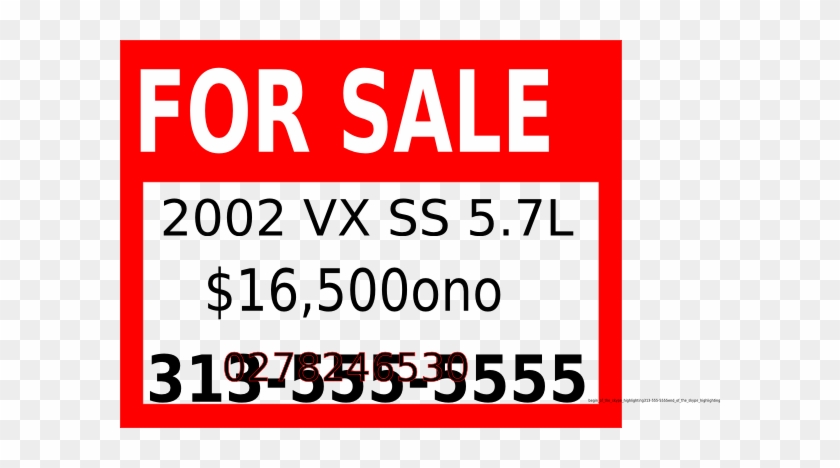 Large For Sale Sign - Make A Advertisement Flyer #252276