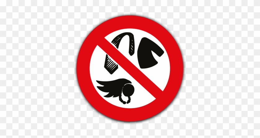 Loose Items Prohibited Safety Sign Pv12 - Pacemaker Clipart #252407