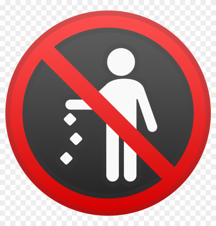 No Littering Icon - Littering Emoji #252411