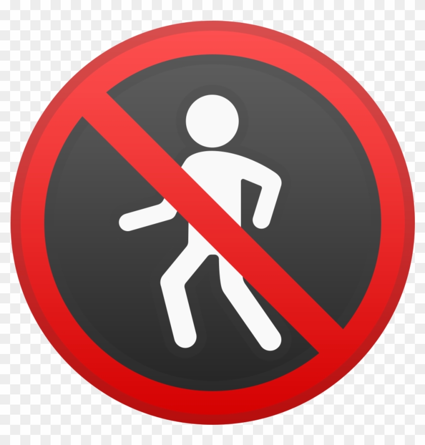 No Pedestrians Icon - Android #252413