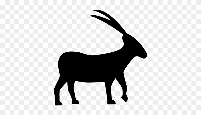 Capricorn Goat Animal Shape Of Zodiac Sign Vector - Goat Shape #252418