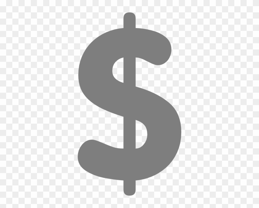 Grey Clipart Dollar Sign - Grey Dollar Sign Clipart #252435