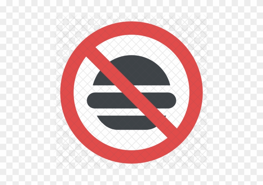 No Fast-food Allowed Sign Icon - Portrait Of A Man #252473