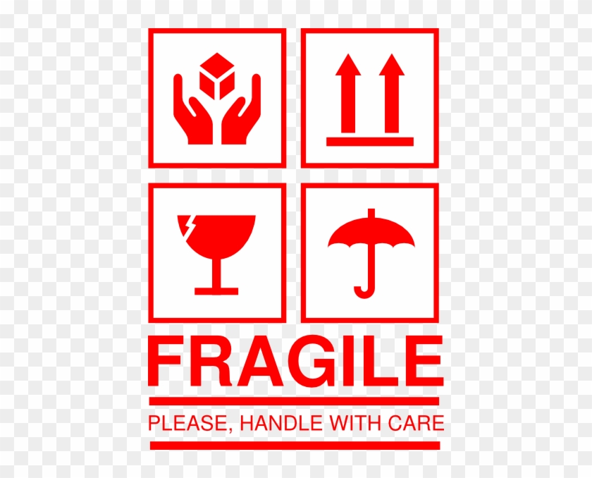 Fragile Clip Art - Symbol Fragile Handle With Care #252505