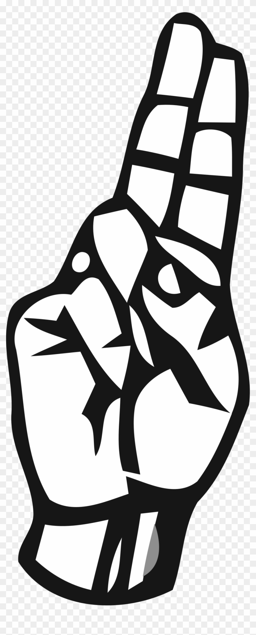 Big Image - Letter U In Asl #252570