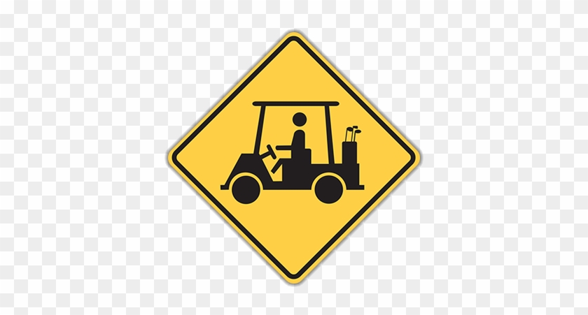 12 - Golf Cart Crossing Sign #252621