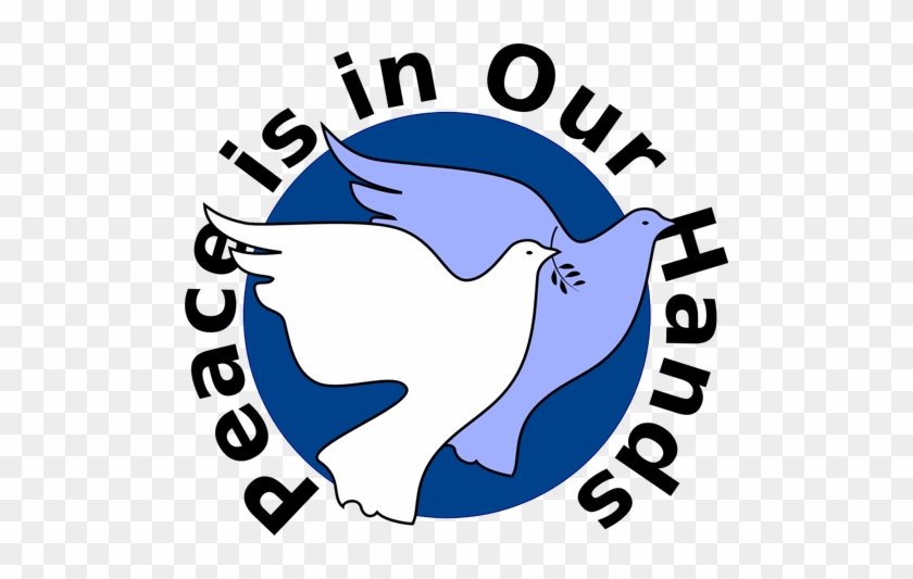 Peace Is In Our Hands Sign Vector Image - Symbol Of Peace And Love #252640