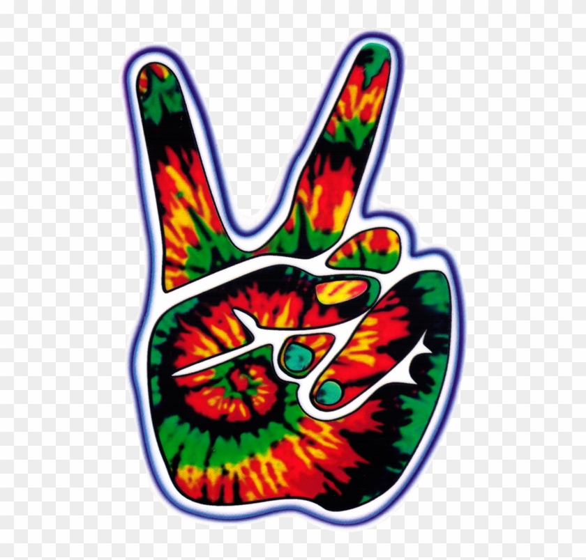 Tie Dye Peace Hand - Tie Dye Peace Hand #252644