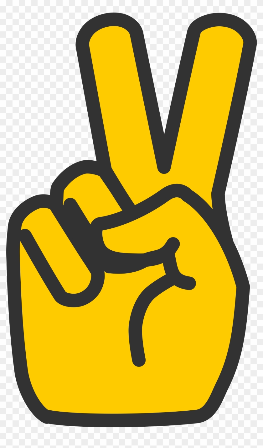 Open - Victory Sign Png #252669