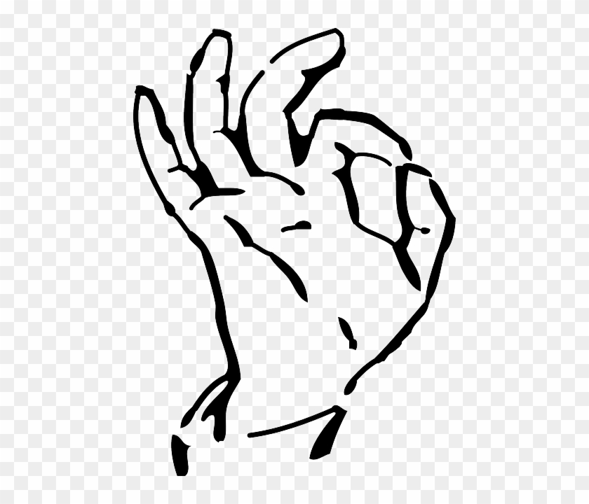 Sign, Symbol, Hand, Palm, Cartoon, Signs, Finger - Ok Hand Sign Transparent Background #252674