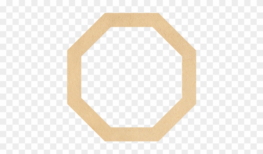 Stop Sign Outline - Wood #252682