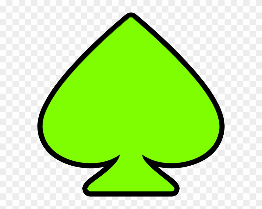 Symbol Clipart Spade - Green Spade #252724