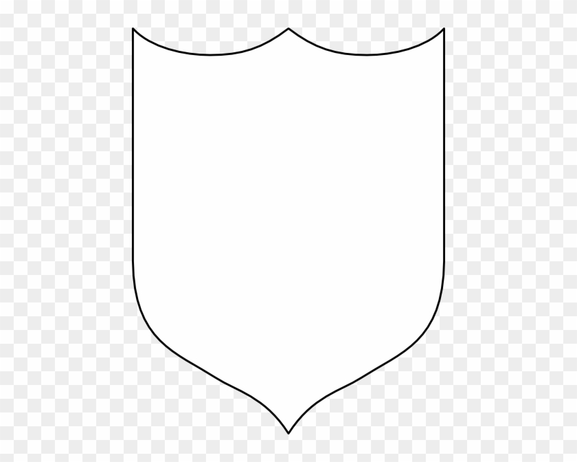 Blank Shield Clip Art At Clker - White Shield Png #252747