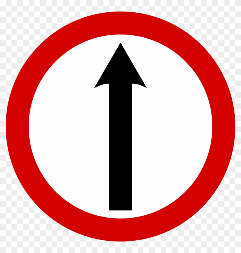 Open - Traffic One Way Symbol #252769