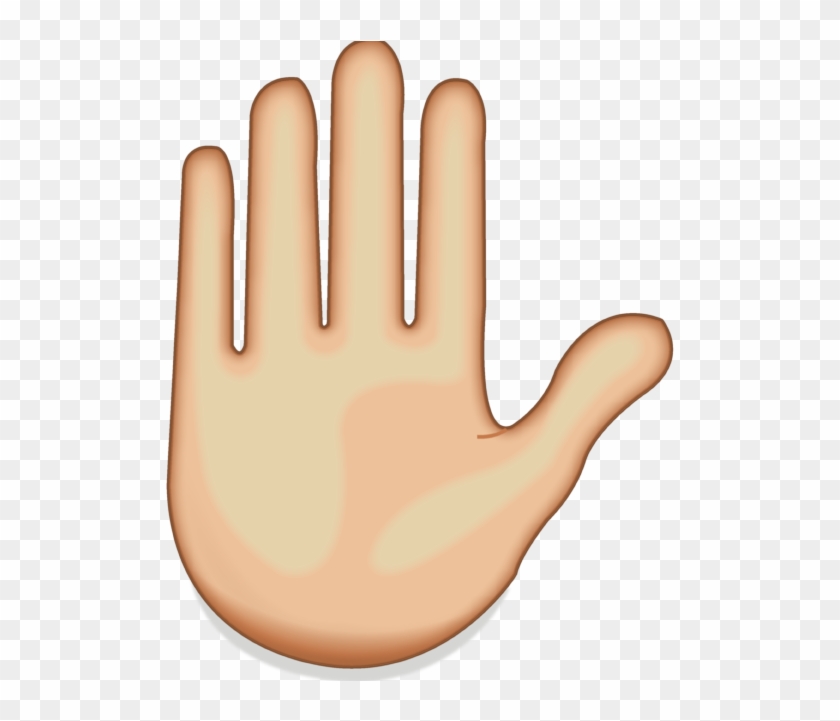 Image - Raised Hand Emoji Png #252770