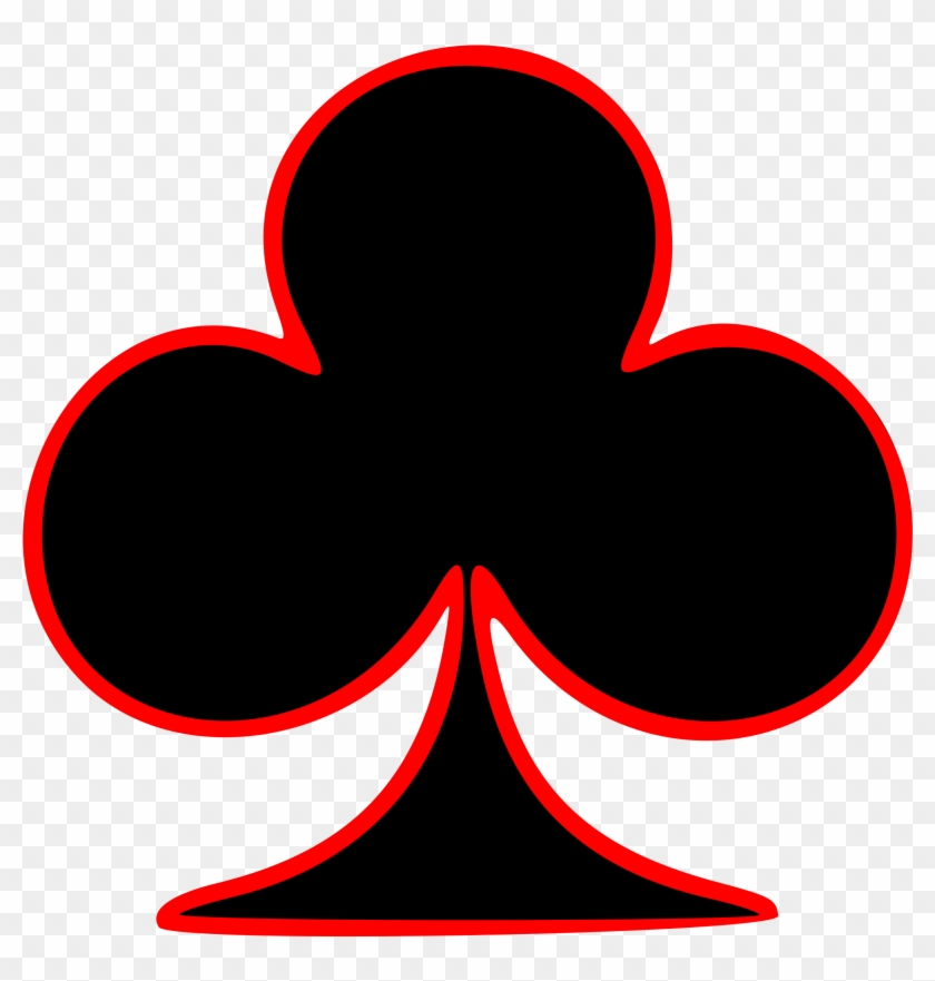 Pix For Playing Card Symbols Clipart - Club Symbol #252849