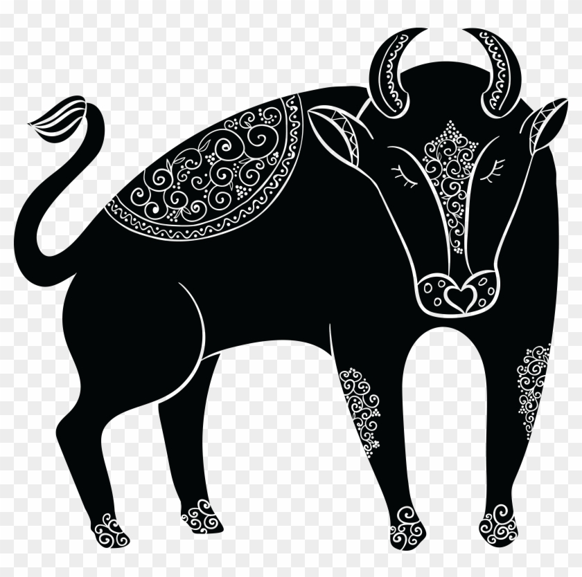 Free Clipart Of A Horoscope Astrology Zodiac Taurus - Taurus Transparent Background #252888