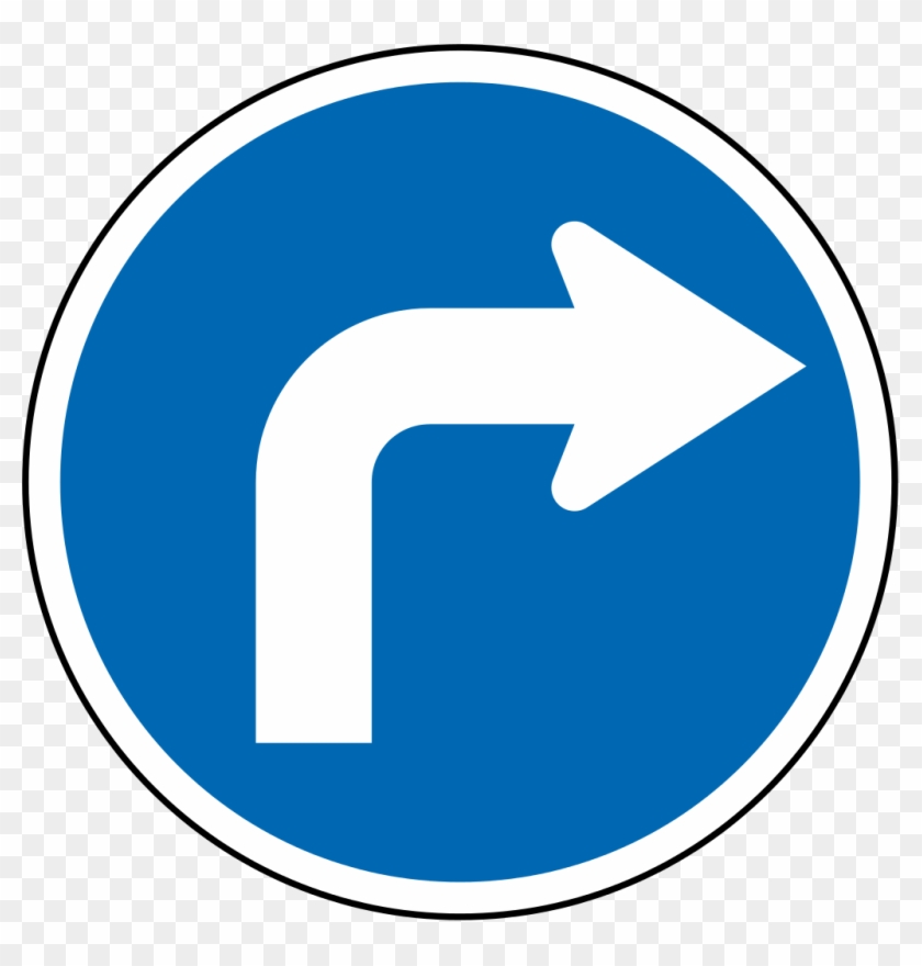 Right Clipart Road Sign - Maks #252887