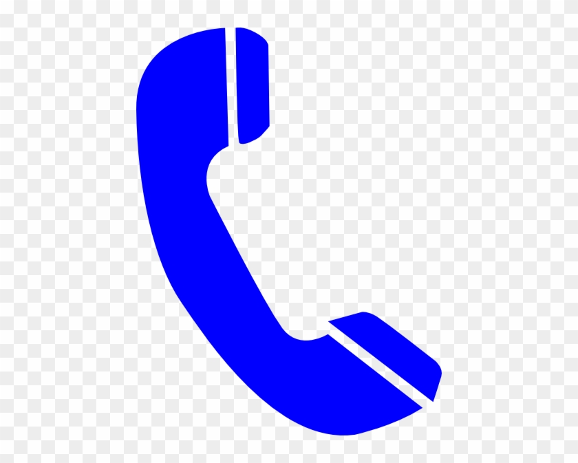 Phone Blue Clip Art At Clker - Mobile Phone Symbol Png #252948