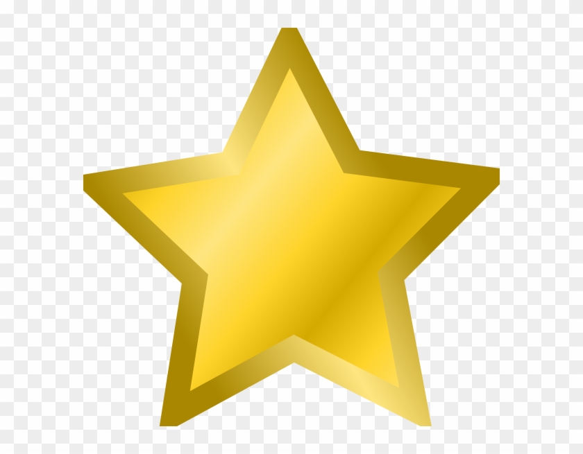 Star Clipart Yellow Star - Gold Star Clipart #253009