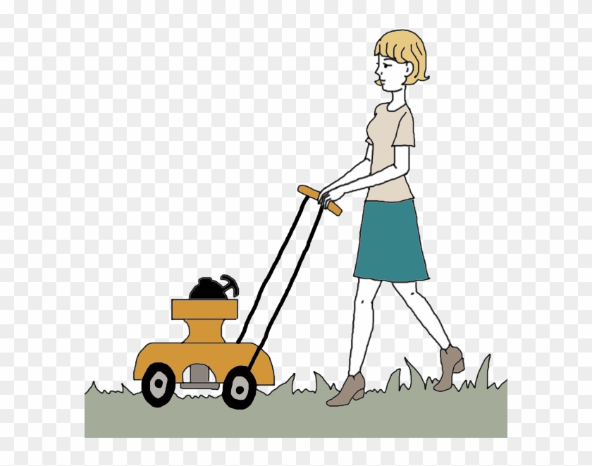 Different Colour Face Lawn Mowers Clipart #253090