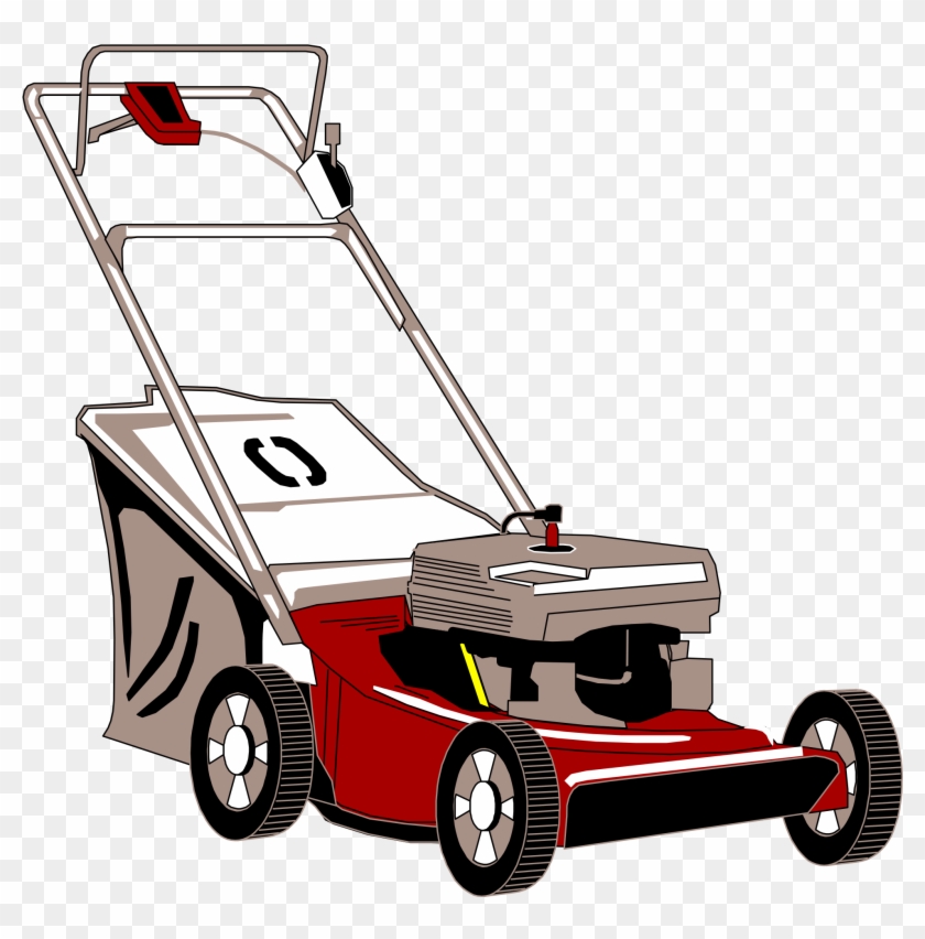 File - Lawn Mower - Svg - Push Mower Clipart #253145