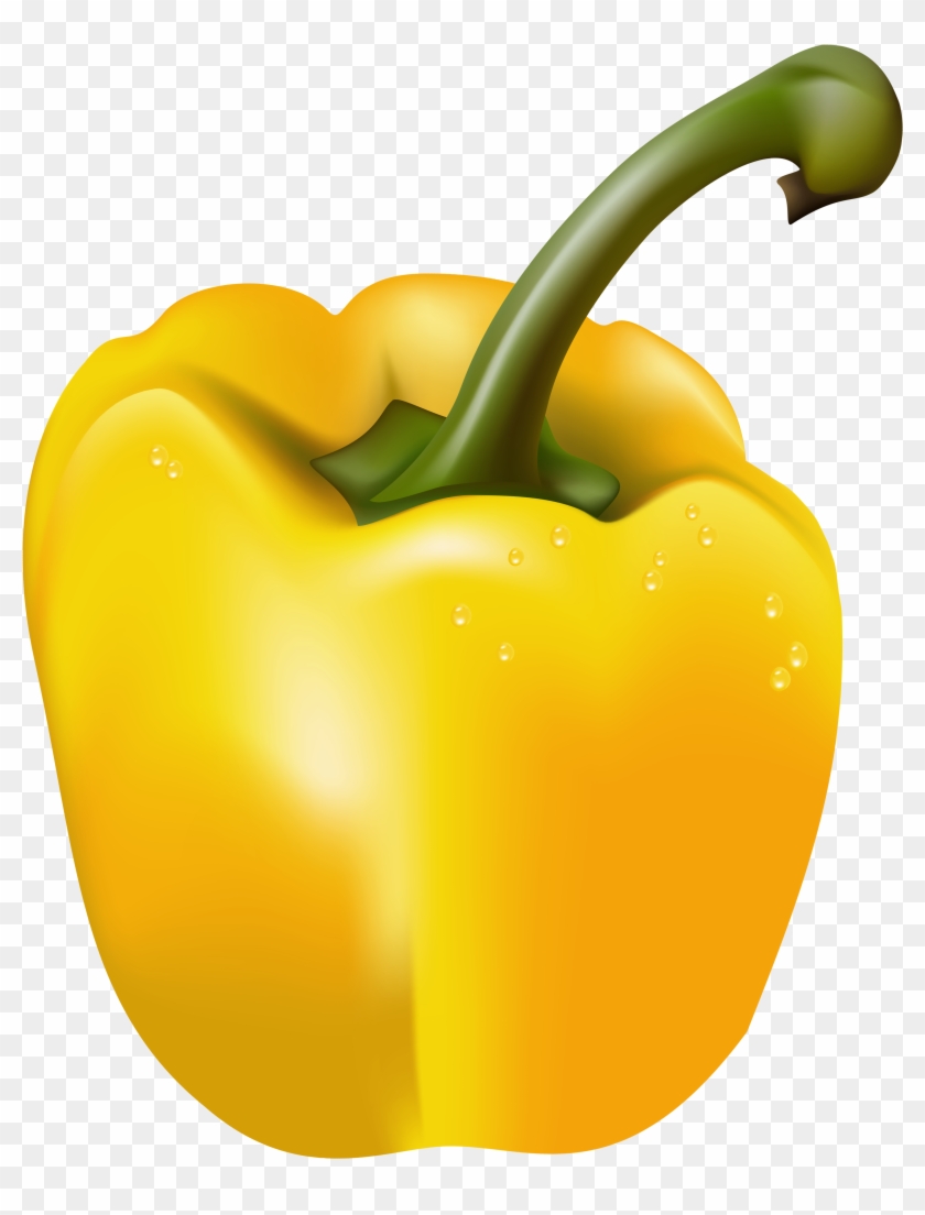 Pepper Clipart Yellow Pepper - Pepper Clipart Transparent Background #253274