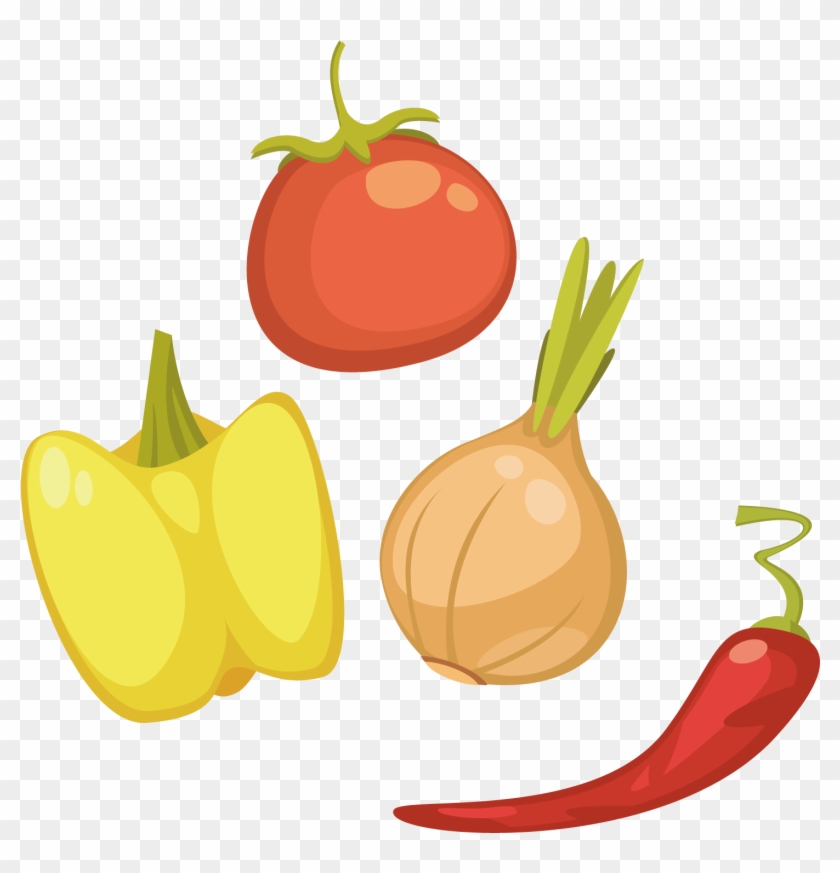Bell Pepper Vegetable Clip Art - All Vegetable Vector Png #253281