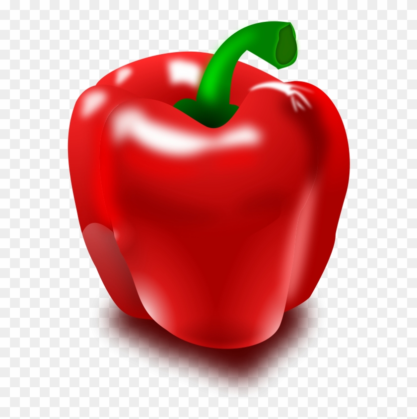 Pepper Clipart Fruit - Red Bell Pepper Clipart Png #253322