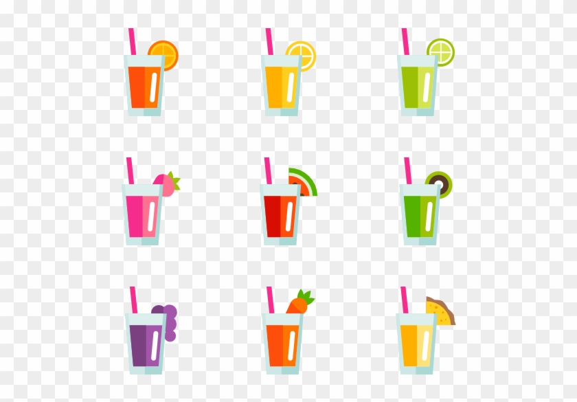Fruit And Vegetable Juice - Juice Icon Vector #253346