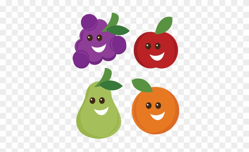 Svg - Fruits Clipart Happy #253394