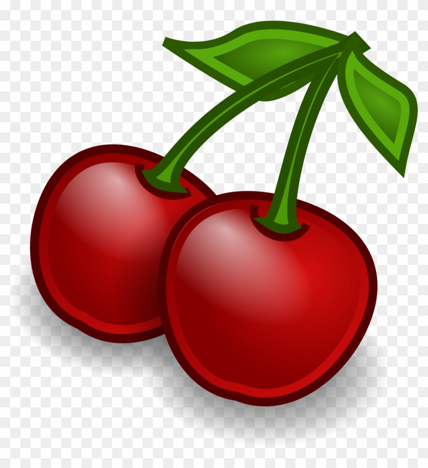 File - Fruit-cherries - Svg - Cherry Cartoon #253412