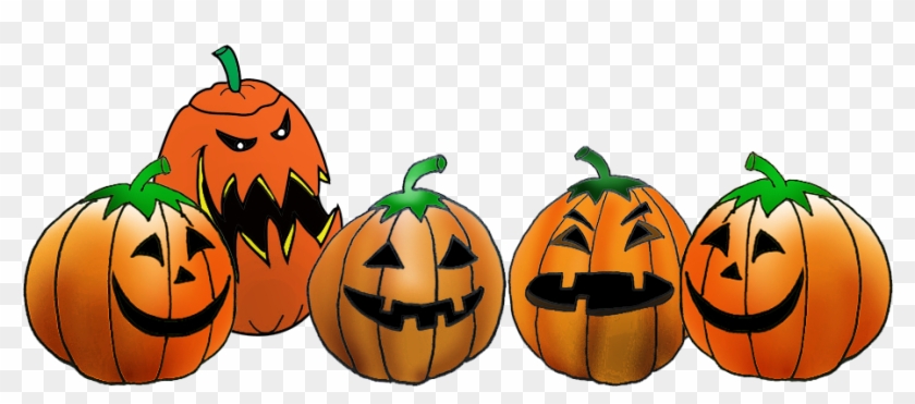Png, 337 Kb 5 Pumpkin Heads On A Row - Halloween Facebook Profile Frame #253482