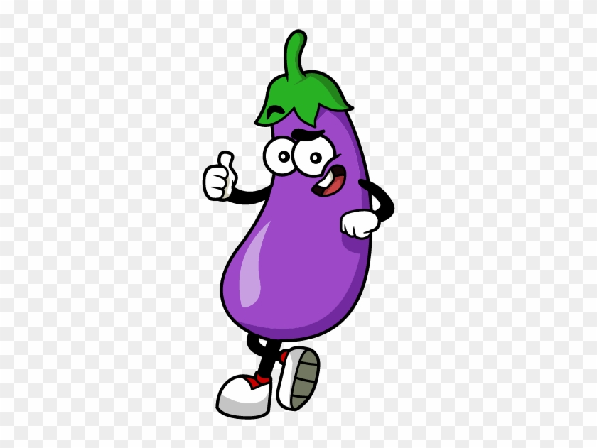 Eggplant Stickers By Hyper Interactive Llc Eggplant - Eggplant Png Cartoon #253587