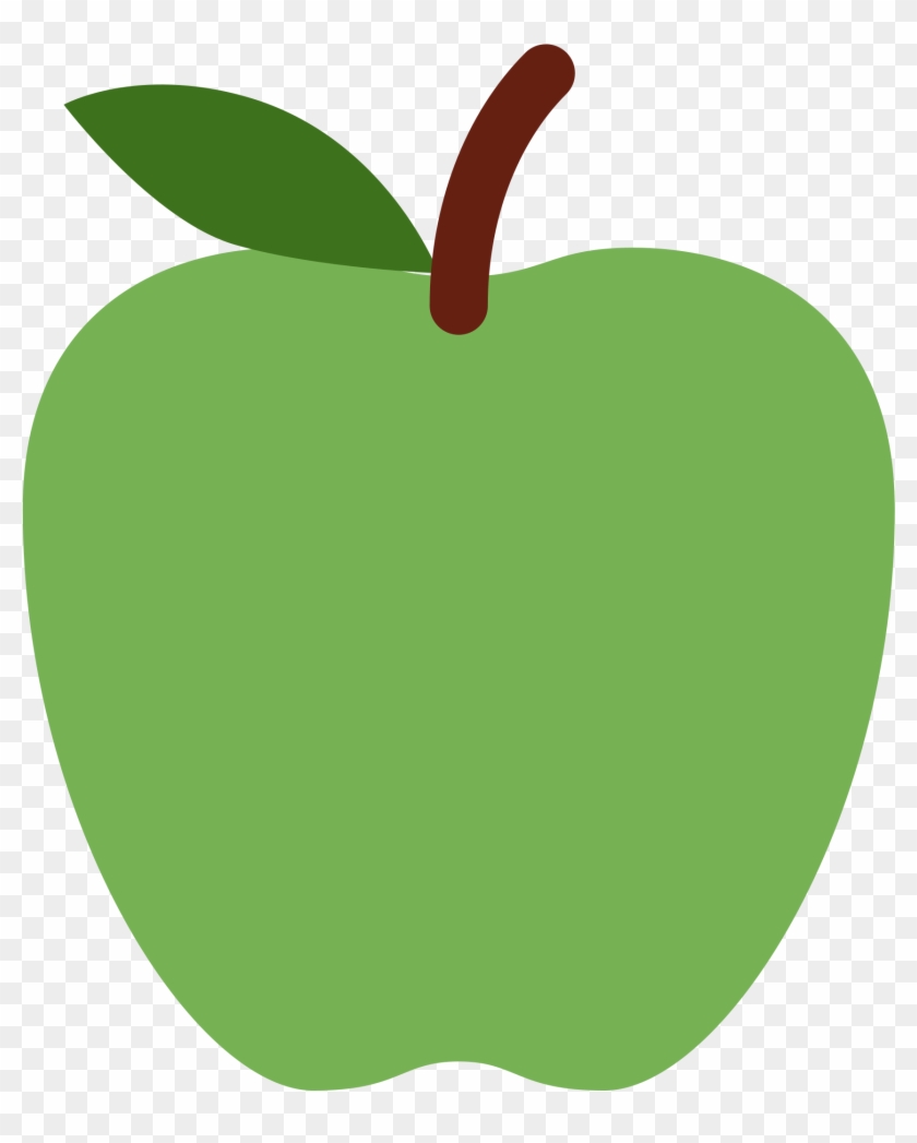 Apple Fruit Transparent Icon - Emoji Pomme Verte #253646