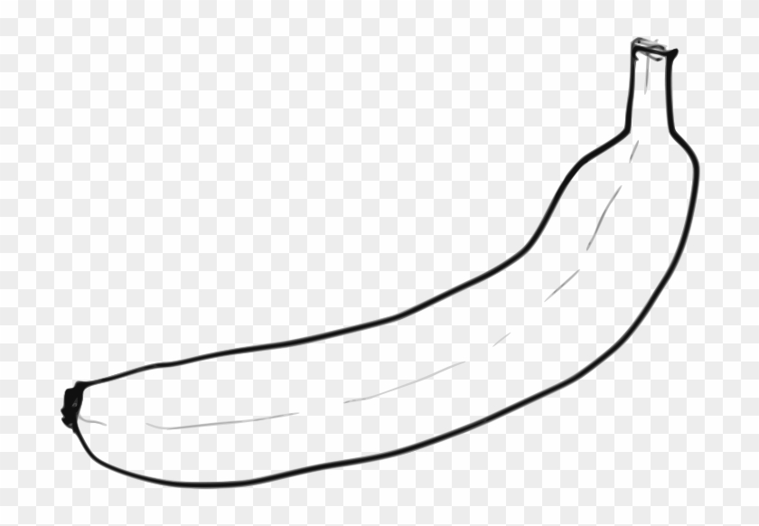 Free Single Line Art Banana - Banana Pobarvanka #253710