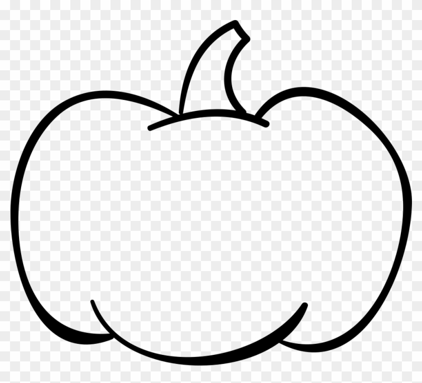 Halloween Pumpkin Vegetable Outline Comments - Pumpkin Outline #253746