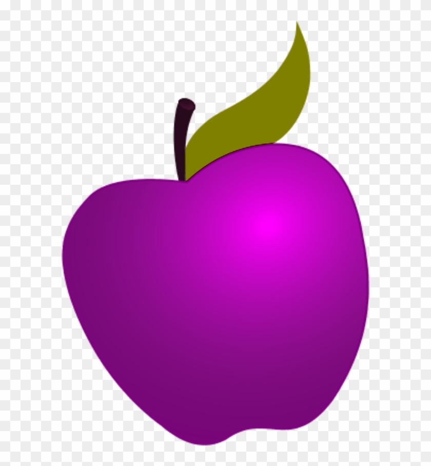 Free Red Purple Cliparts, Download Free Clip Art, Free - Purple Apple Clipart #253789