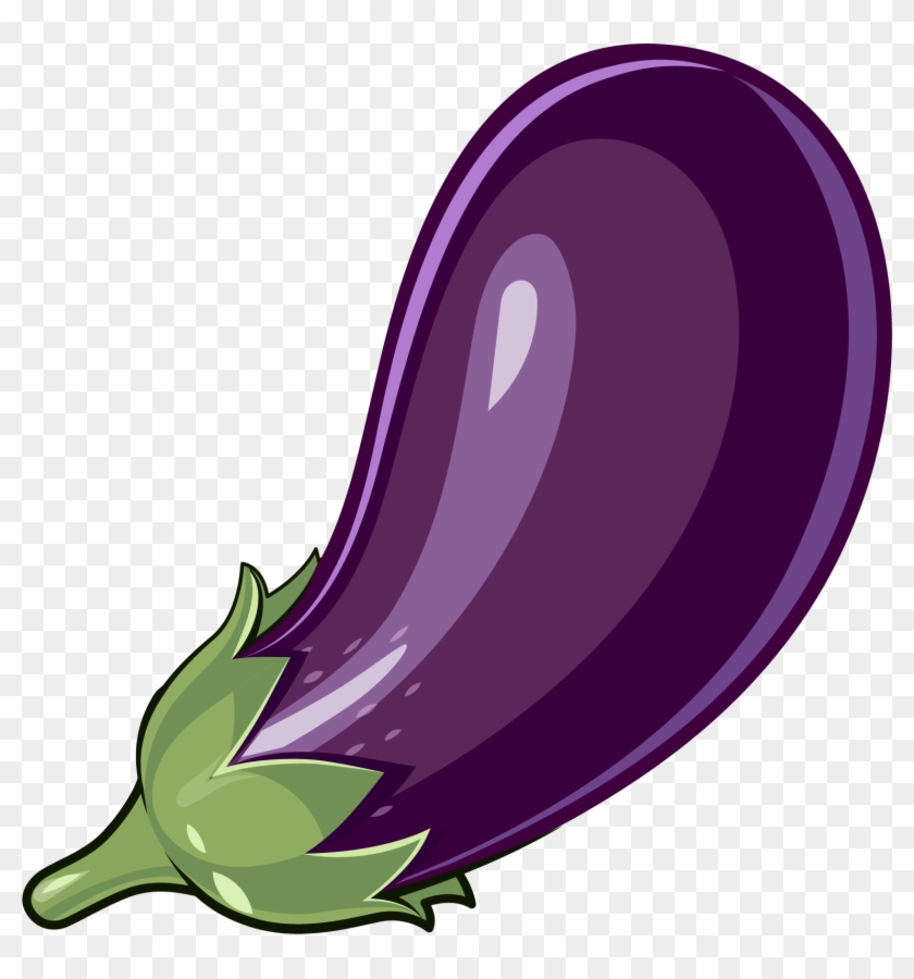 Cartoon Eggplant Material - Eggplant Cartoon - Free Transparent PNG Clipart  Images Download