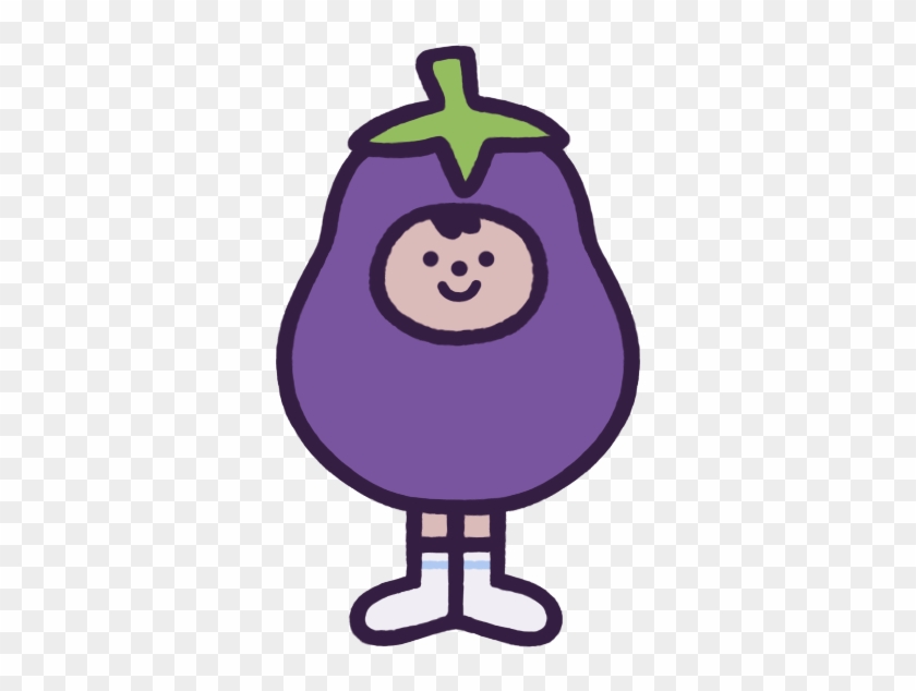 Eggby The Eggplant Messages Sticker-0 - Eggby #253799
