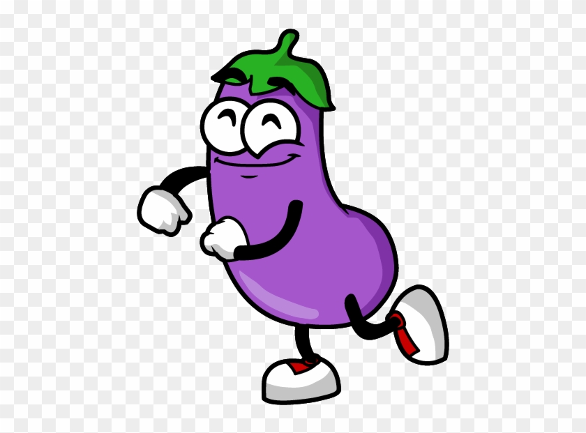Eggplant Stickers Messages Sticker-0 - Eggplant Png Cartoon #253888
