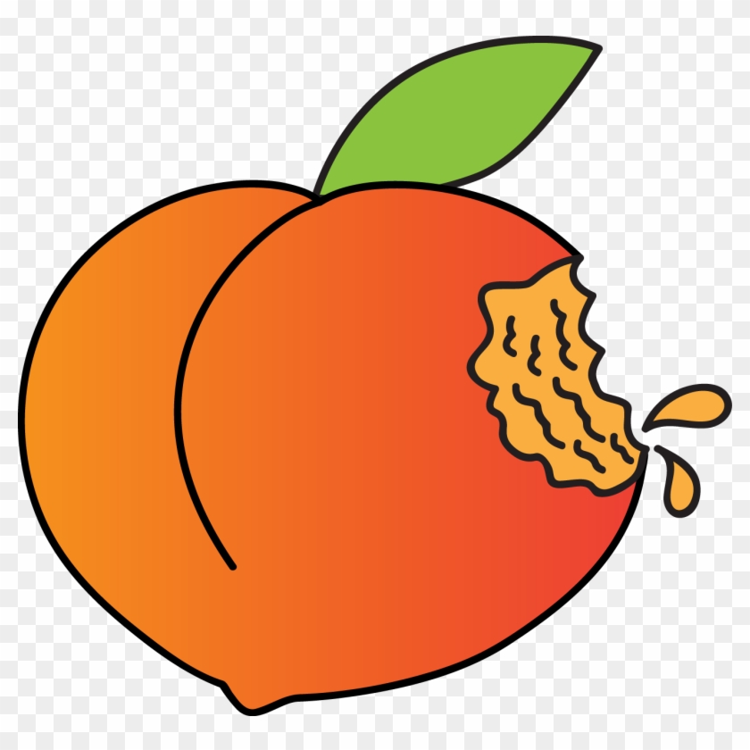 Try Slicing Some Peaches In Half, Removing The Pit - Eaten Peach Clipart -  Free Transparent PNG Clipart Images Download