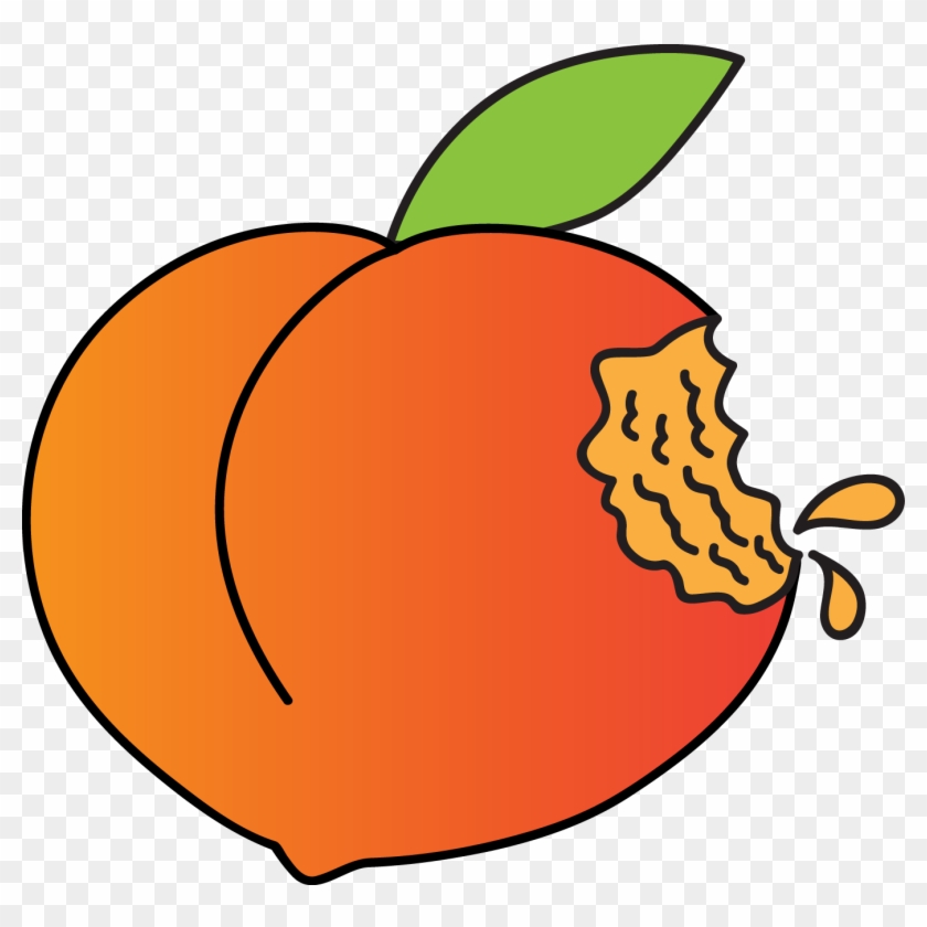 Try Slicing Some Peaches In Half, Removing The Pit - Eaten Peach Clipart #253900