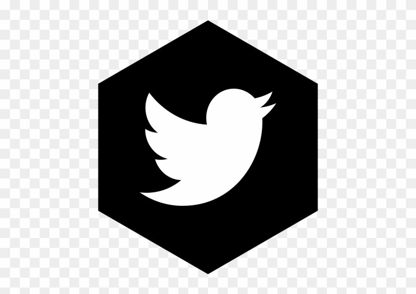 Eggplant - Twitter Button Black Png #253911