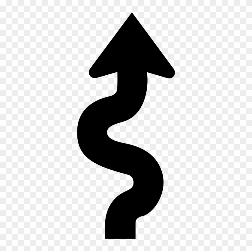 Medium Image - Squiggly Line Road Sign #254030