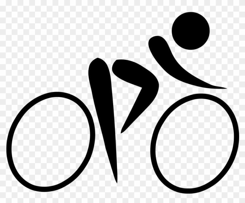 Free Vector Olympic Sports Cycling Road Pictogram Clip - Cyclist Clip Art #254081