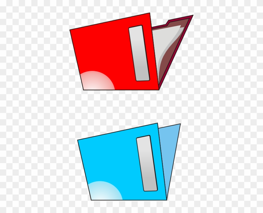 Free Vector Folders Br Oc Clip Art - Red Folder Clip Art #254085