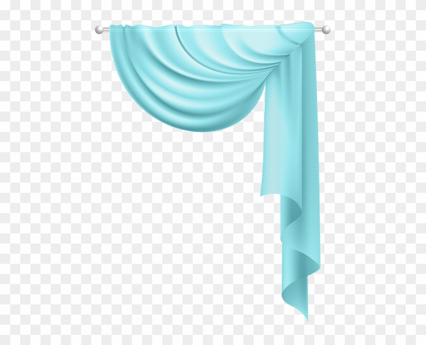 Transparent Curtain Blue Clip Art Png Image - Blue Curtains Transparent Background #254112
